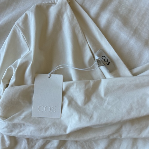 cos creamy white off the shoulder blouse with really cute crossover design - Picture 3 of 3